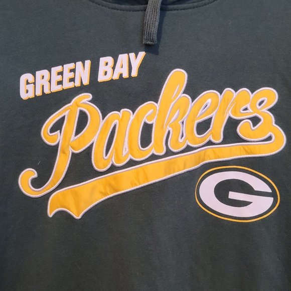 Green Bay Packers NFL Hoodie Adult Large Green Cotton Blend - Picture 2 of 6